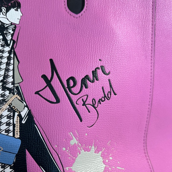Henri Bendel Pink Fashion Illustration Tote - Picture 2 of 8